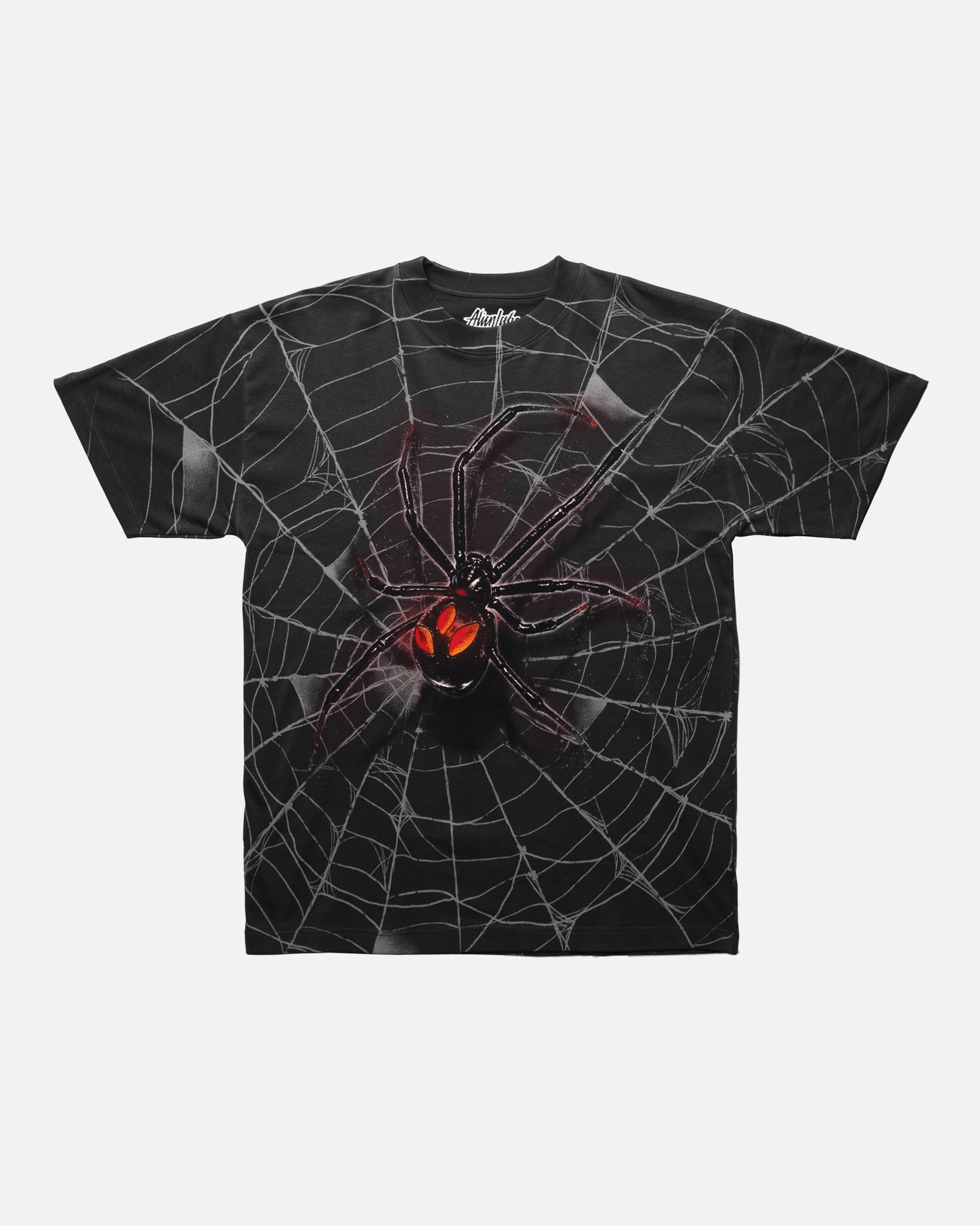 Eyes of the Widow Allover T-Shirt (Charcoal Grey)