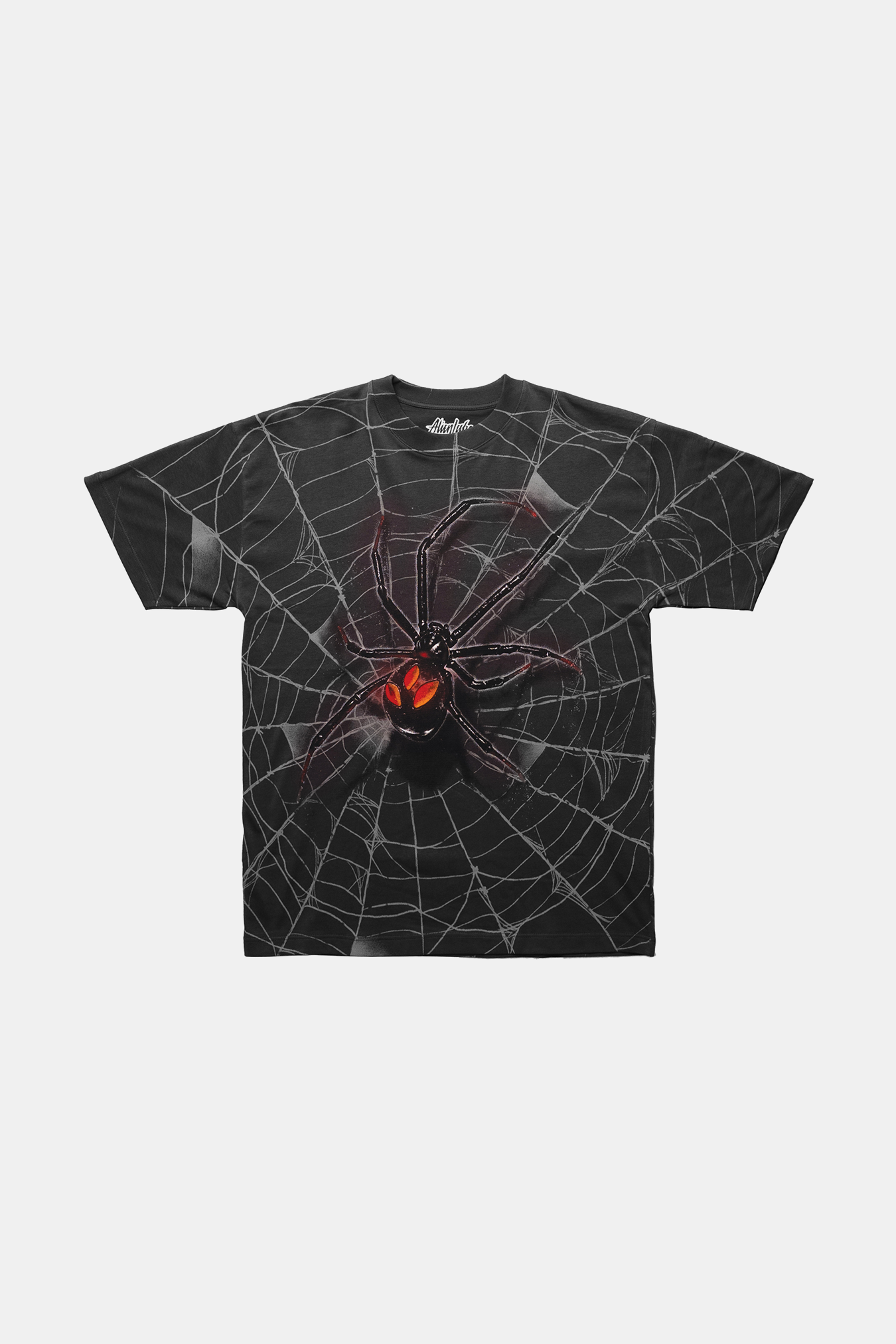 Eyes of the Widow Allover T-Shirt (Charcoal Grey)