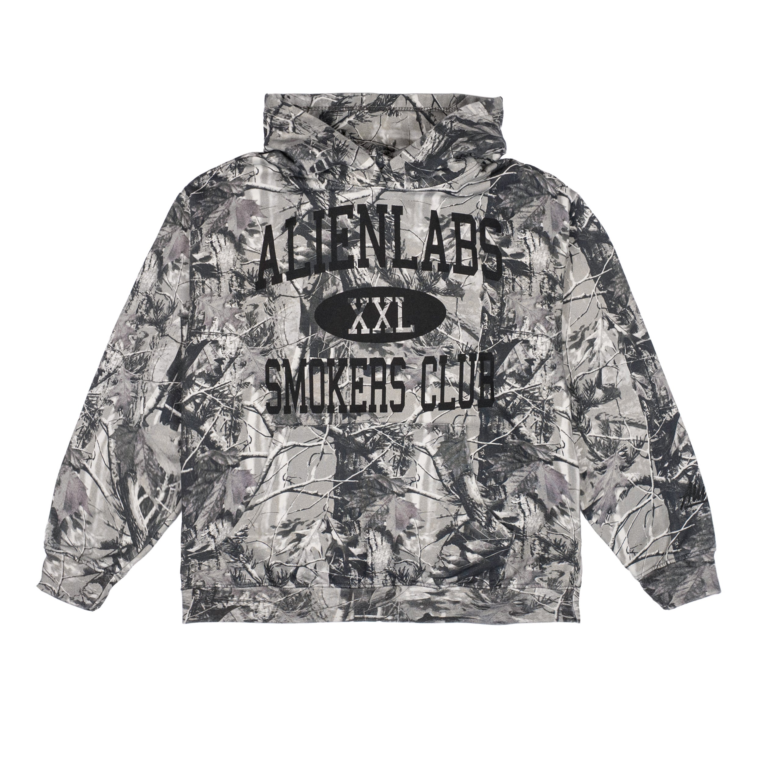 Smokers Club Grey Camo Hoodie (Black)
