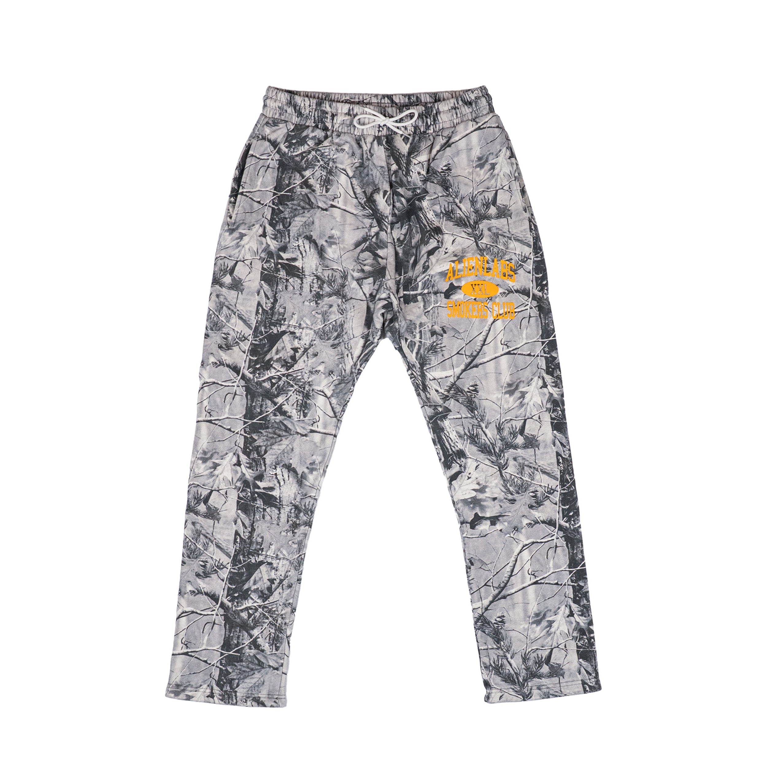 Smokers Club Grey Camo Sweatpants (Orange)