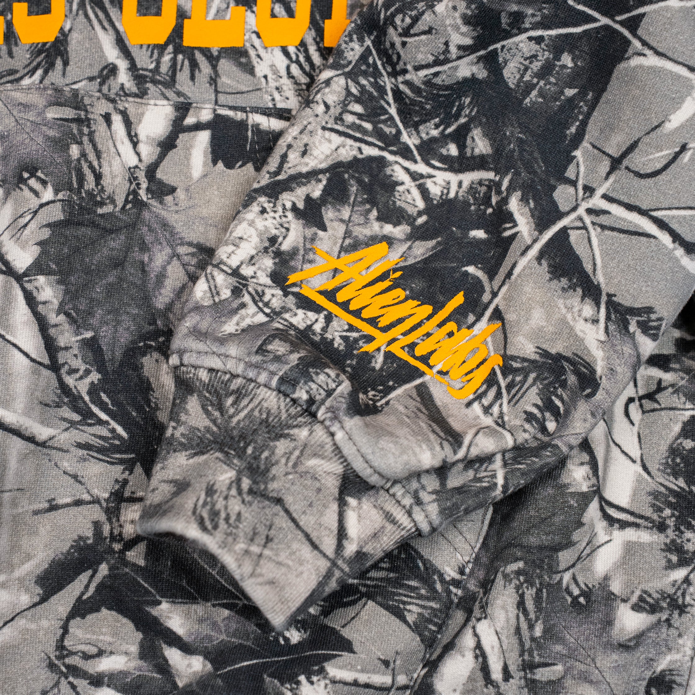 Smokers Club Grey Camo Hoodie (Orange)