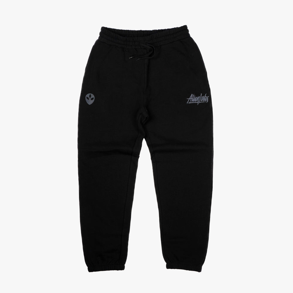 Everyday Embroidered Sweatpants (Black)