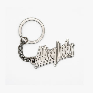 Metal Alienlabs Logo Keychain