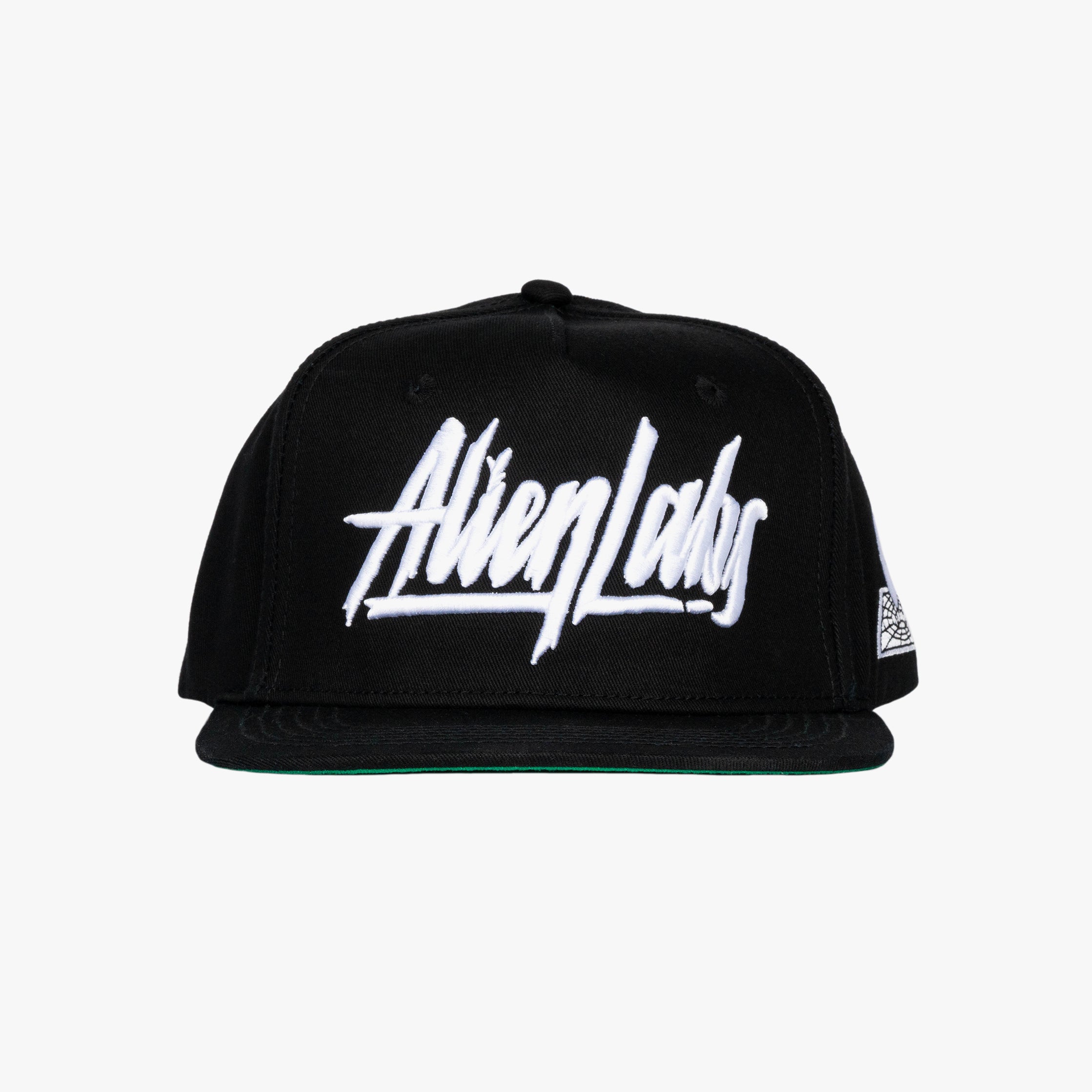 AL Authentic 5 Panel Hat (Black/White)