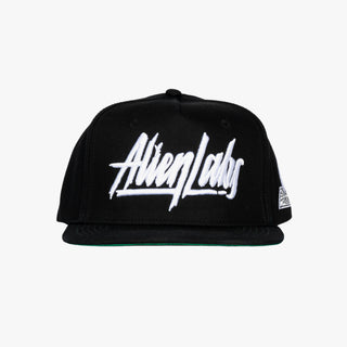 AL Authentic 5 Panel Hat (Black/White)