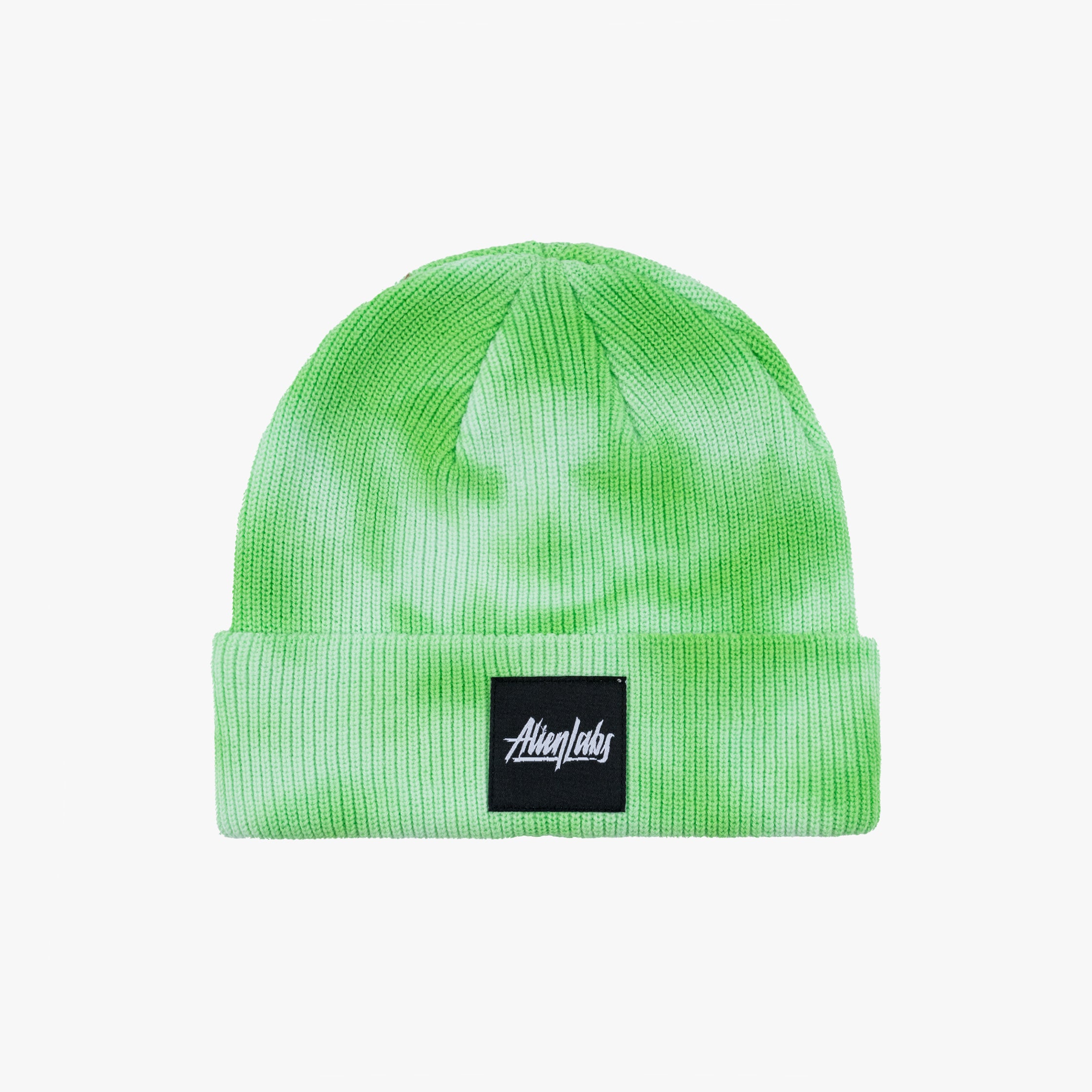 Box Logo Tie Dye Beanie (Green)