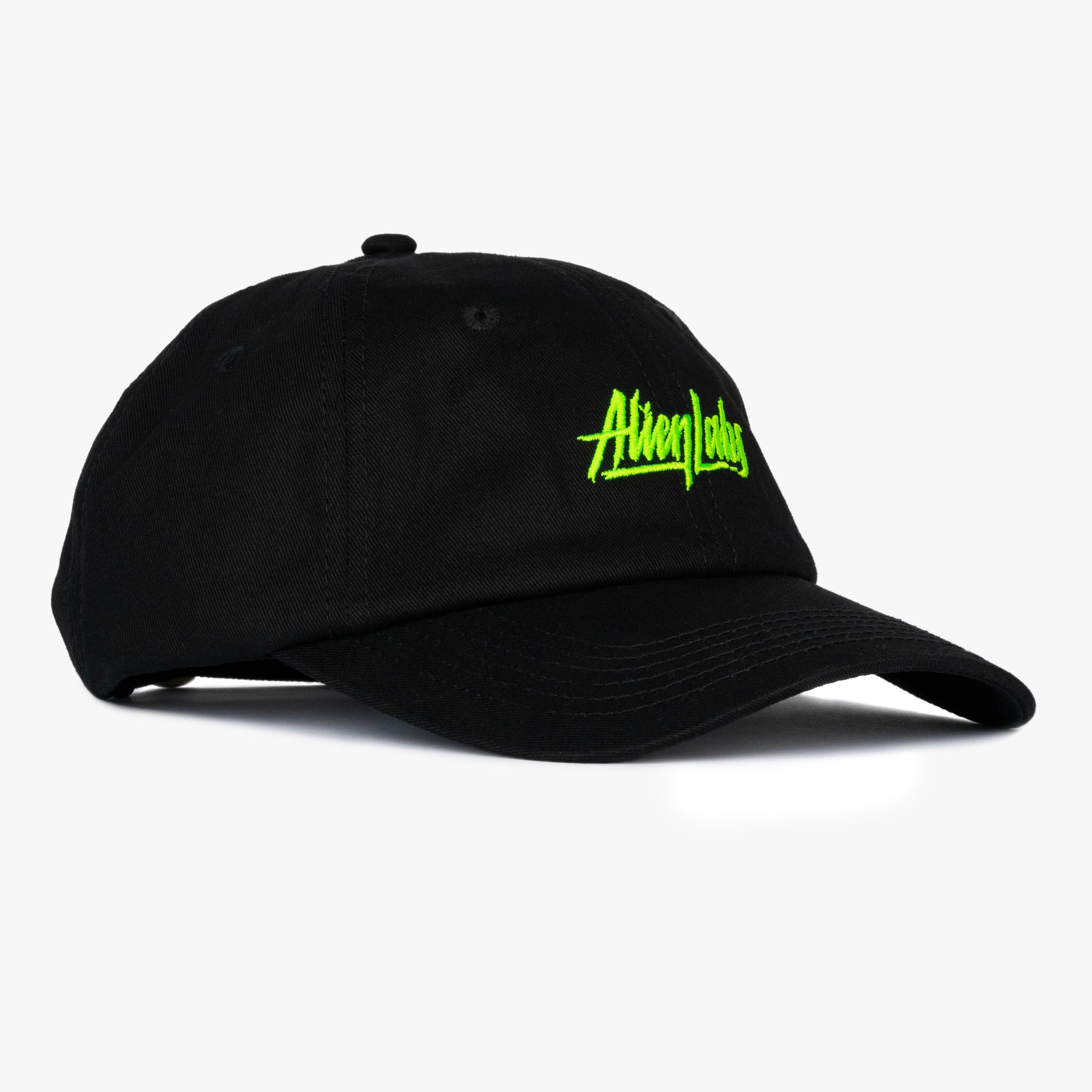 AL Logo 6 Panel Dad Hat (Black/Green)