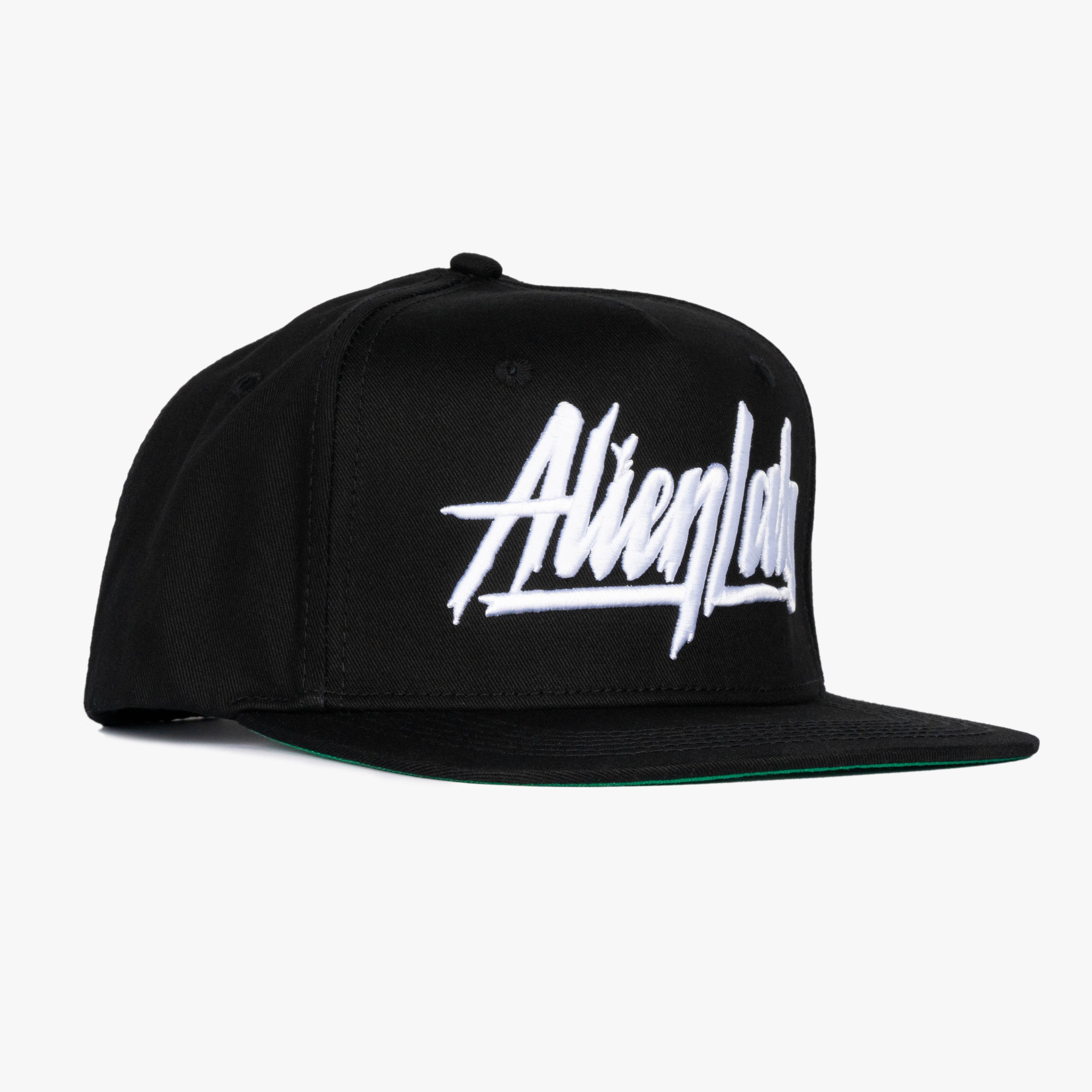 AL Authentic 5 Panel Hat (Black/White)