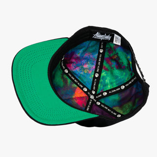 AL Authentic 5 Panel Hat (Black/White)