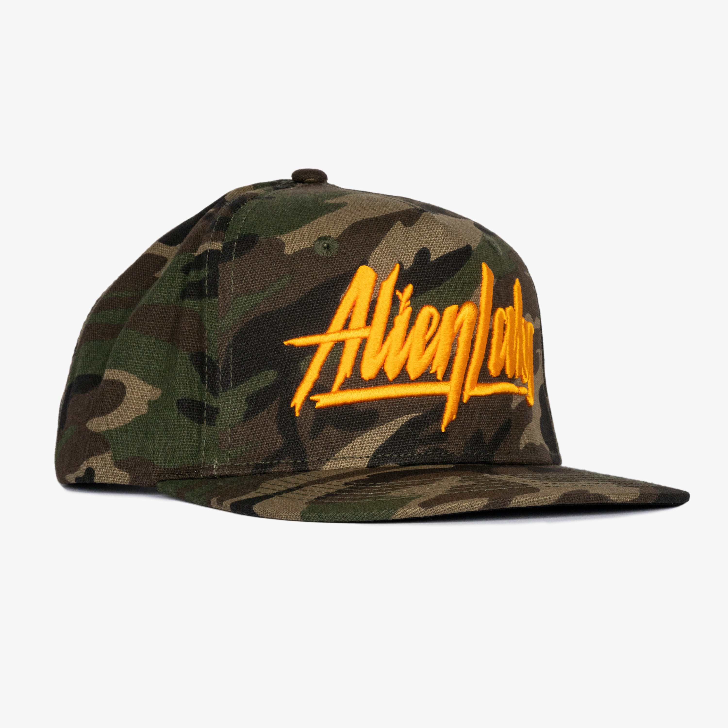 AL Authentic 5 Panel Hat (Camo/Orange)