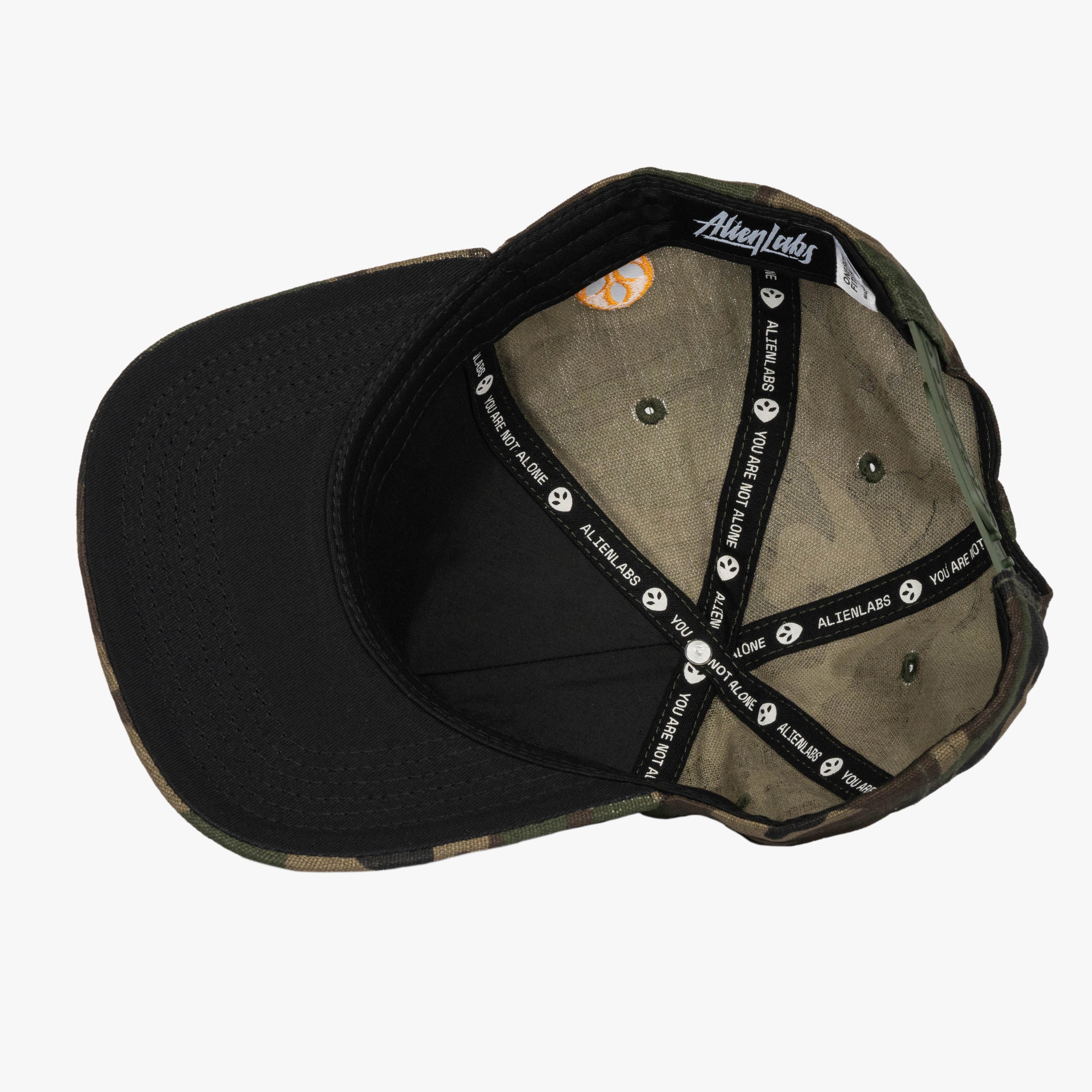 AL Authentic 5 Panel Hat (Camo/Orange)
